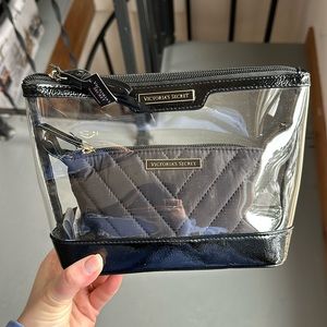 Black Victoria’s Secret makeup bag